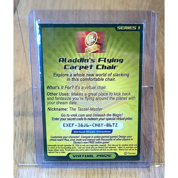 Virtual Magic Kingdom VMK Disney Aladdin's Flying Carpet Chair - Picture 2 of 2